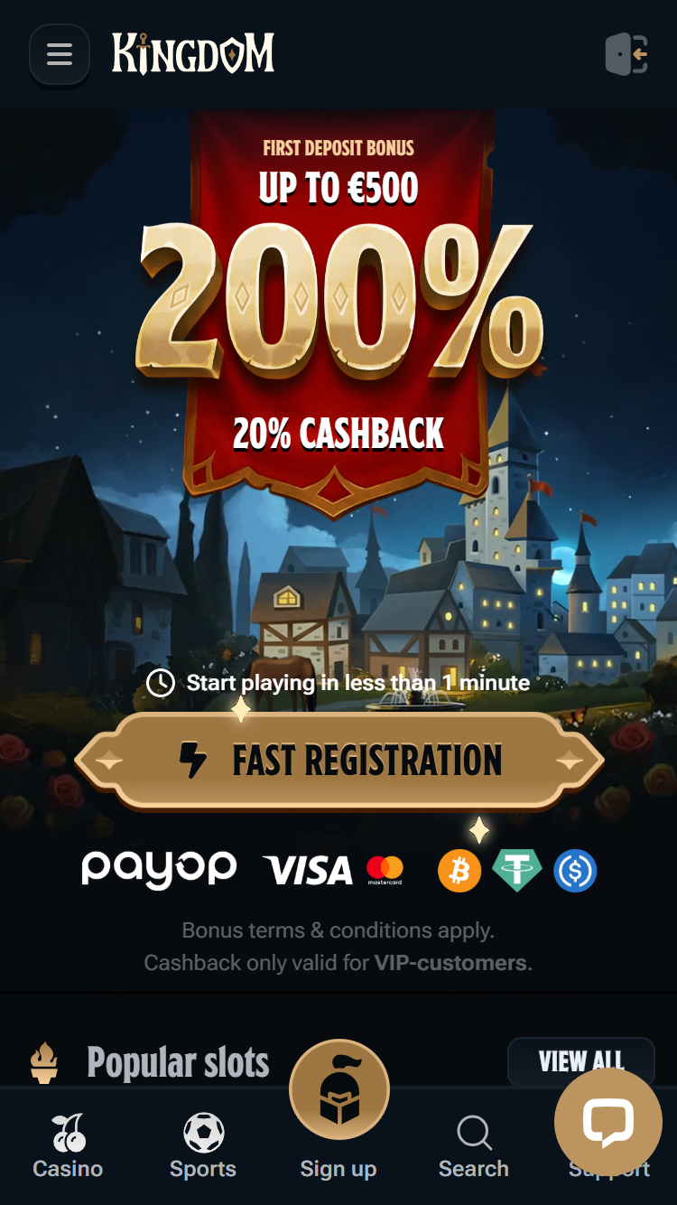 Kingdom Casino Mobile screenshot